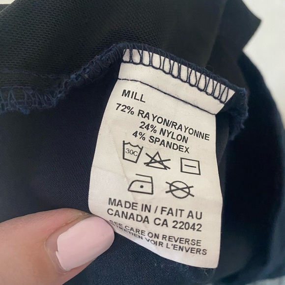 MARGARET M Slimming Pants Navy Ankle Dress Office Pull On Size Large Stretch - Picture 5 of 5